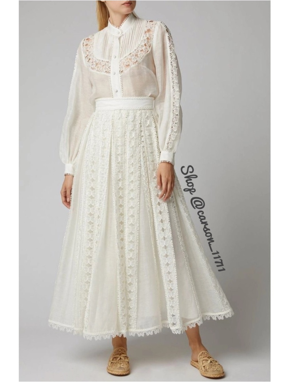 🦄Zimmermann Super Eight Butterfly Midi Skirt AU3